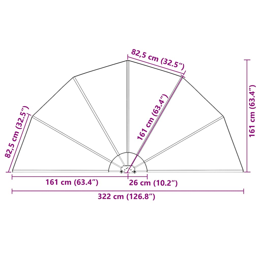 44579 vidaXL Collapsible Terrace Side Awning Terracotta 160 cm