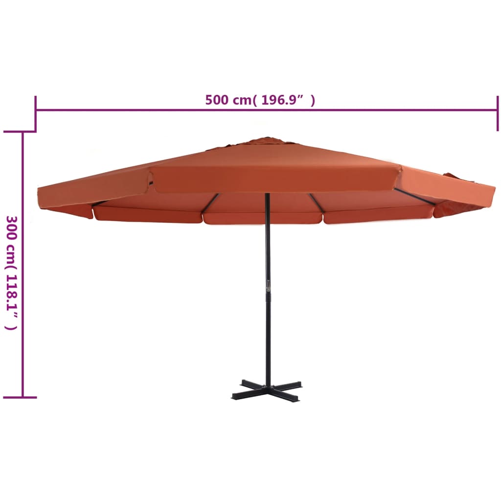 Garden Parasol | Terracotta
