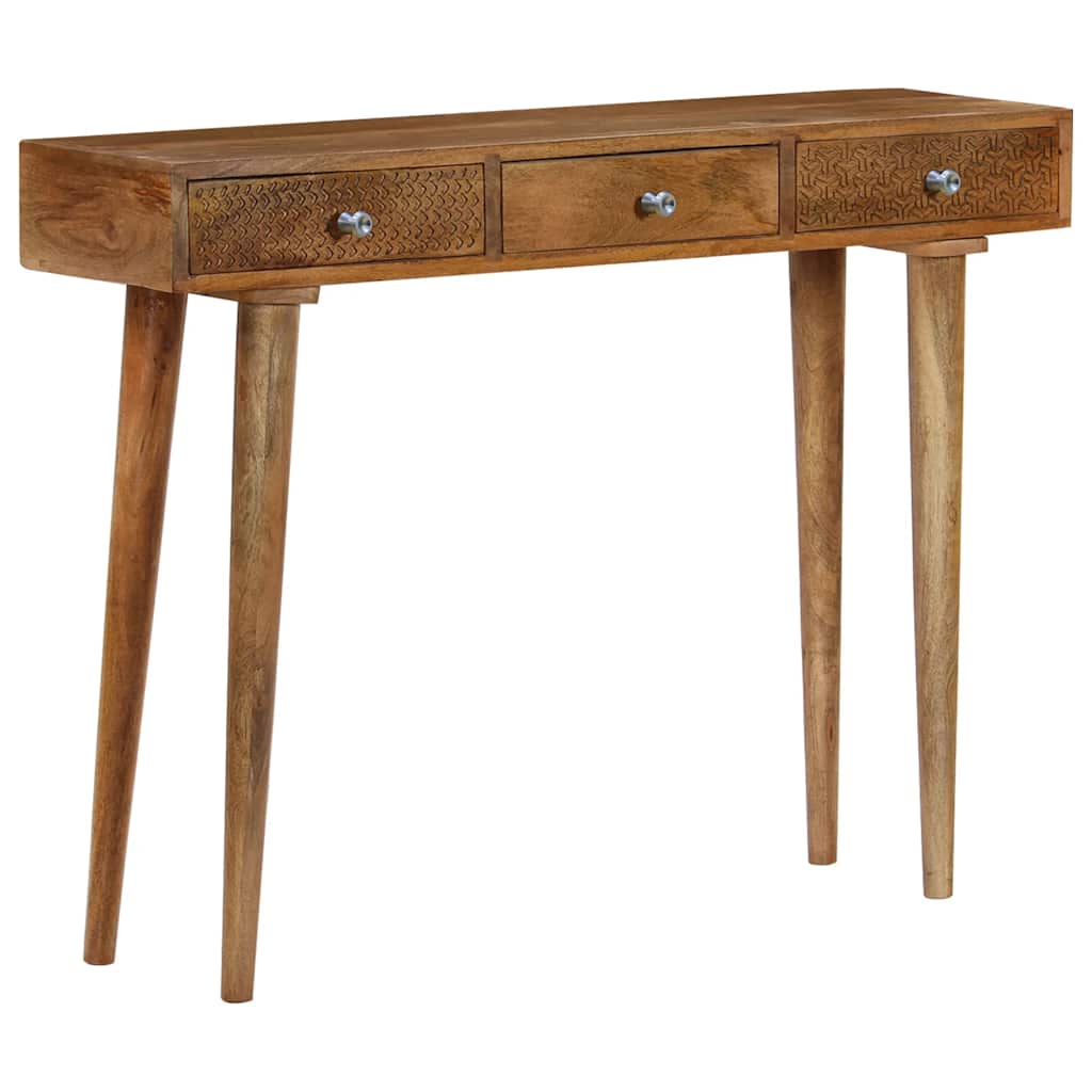 246976 vidaXL Console Table Solid Mango Wood 102x30x79 cm