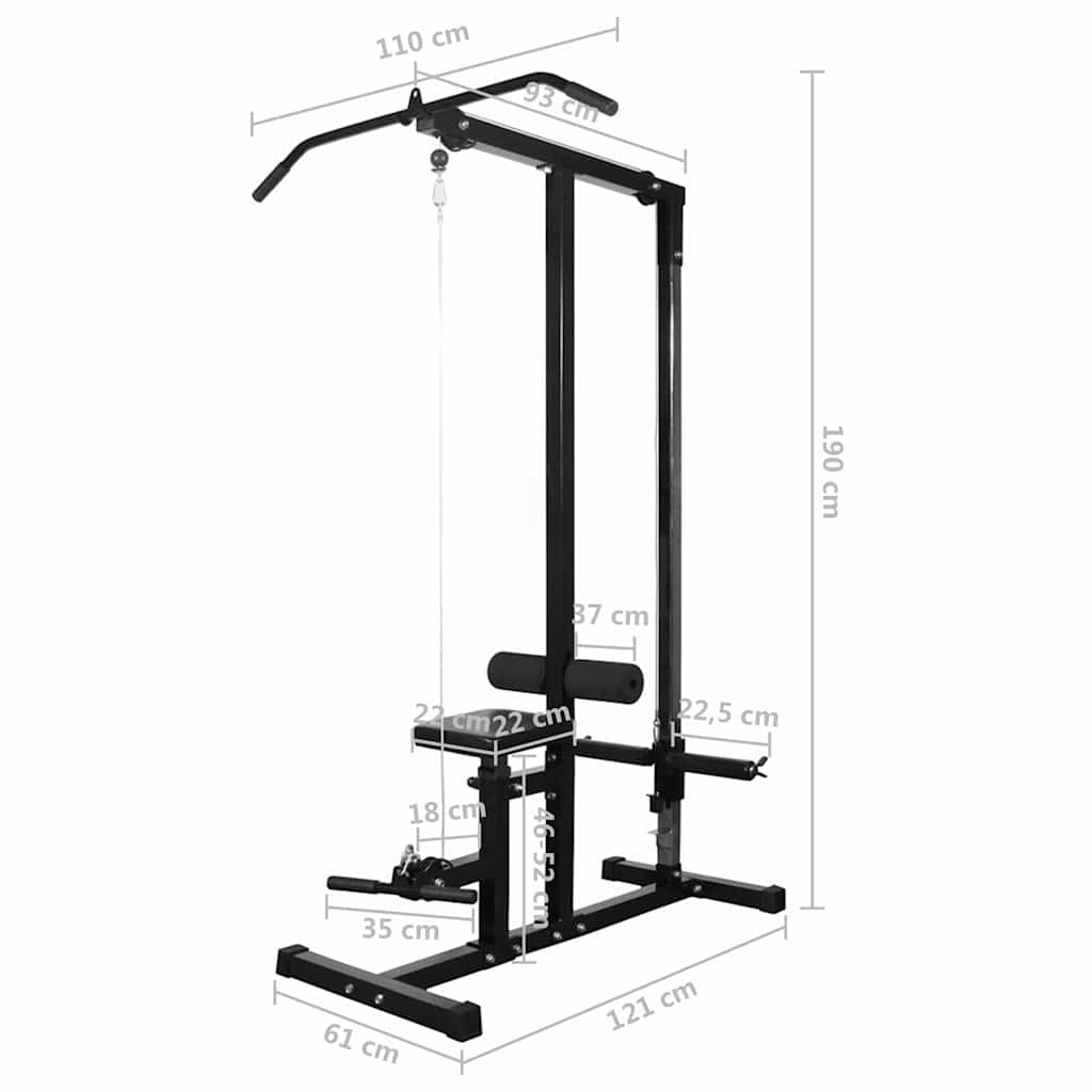 Power Tower with Barbell and Dumbbell Set 30,5 kg