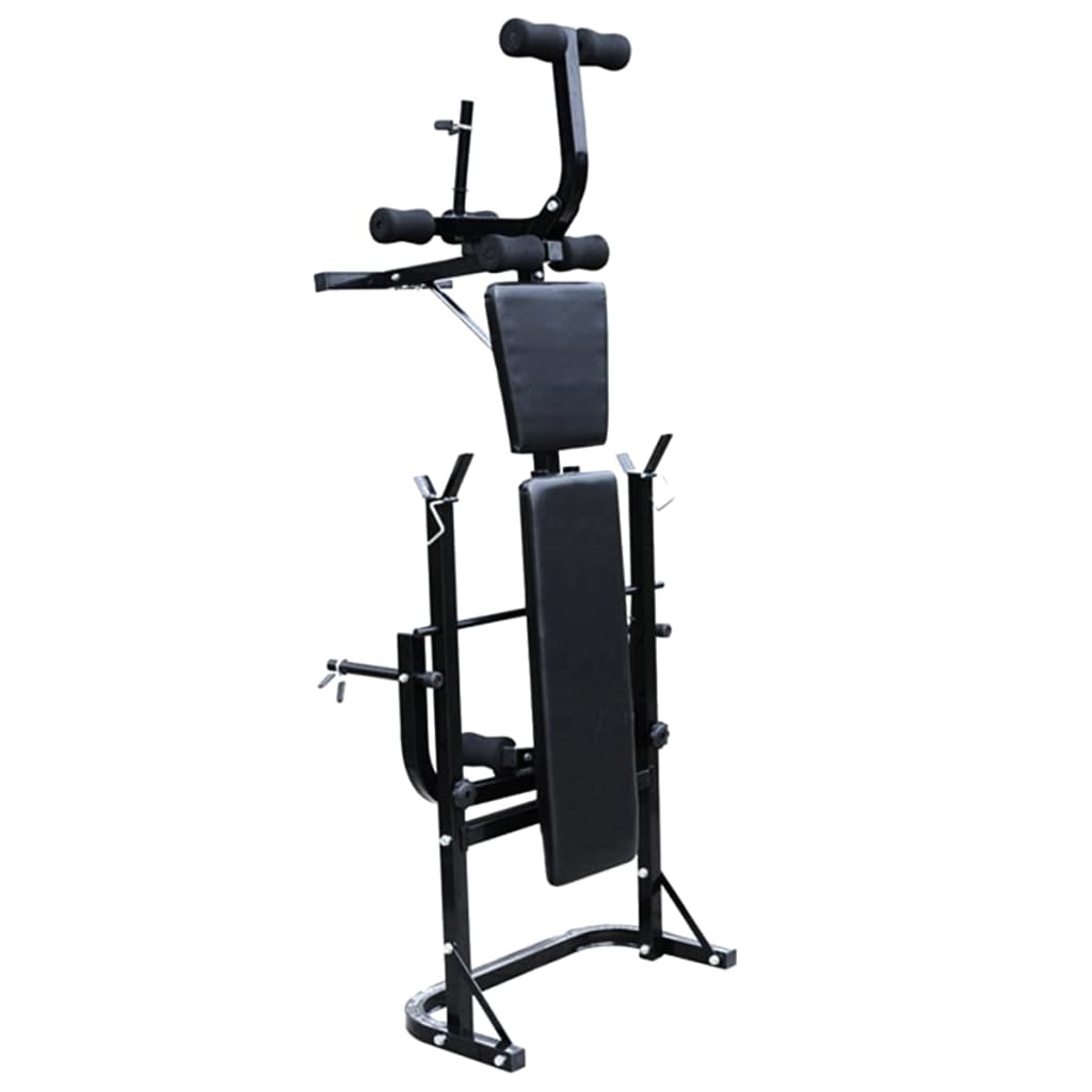 Weight Bench with Weight Rack, Barbell and Dumbbell Set 30,5kg
