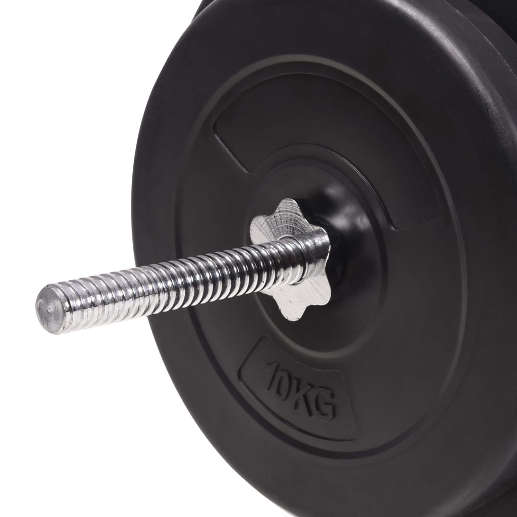 Weight Bench with Weight Rack, Barbell and Dumbbell Set 90 kg
