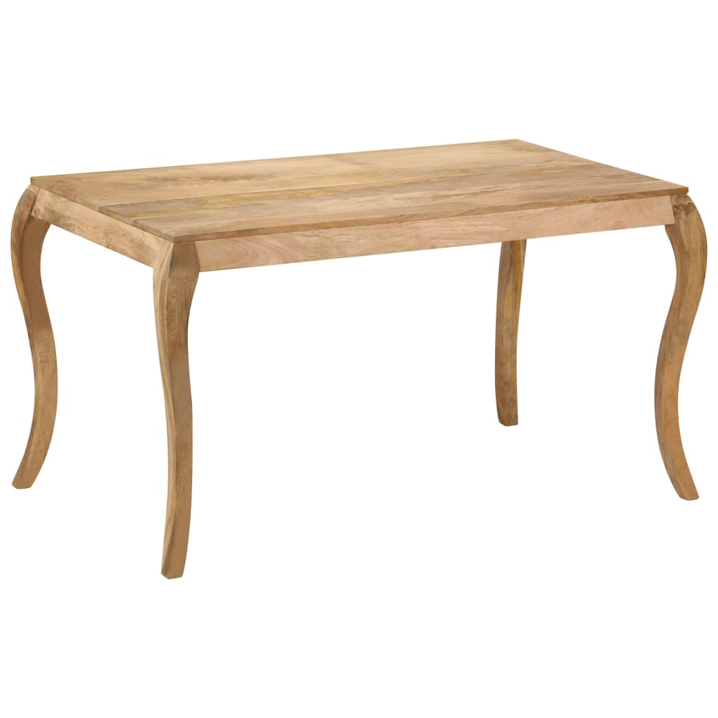 247114 vidaXL Dining Table 135x75x76 cm Solid Mango Wood