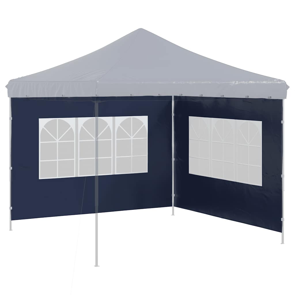 Partytent Sidewall 2 pcs with Window PE Blue