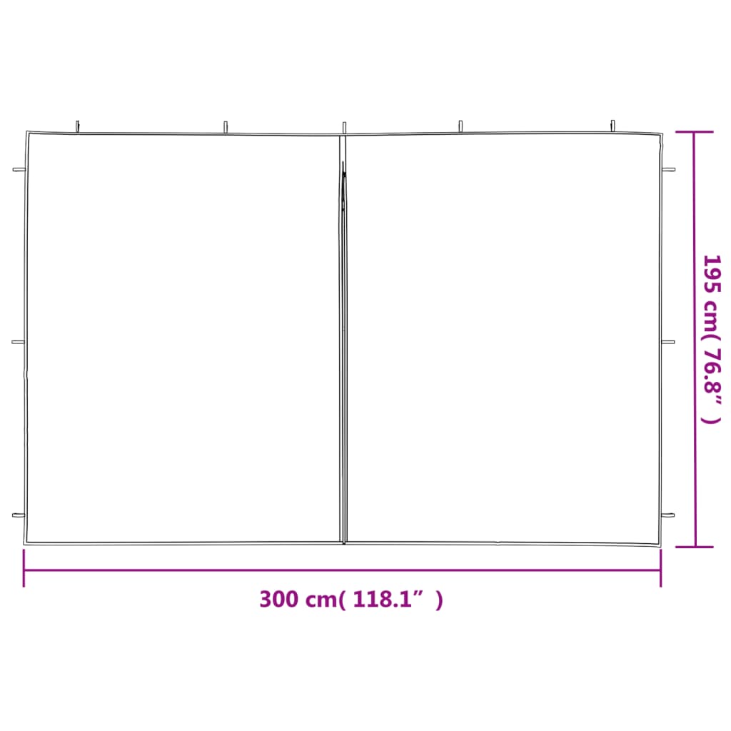 Gazebos Blue PE and Steel