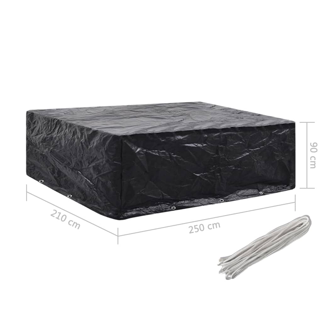45123 vidaXL Garden Furniture Cover 8 Eyelets 250x210x90 cm
