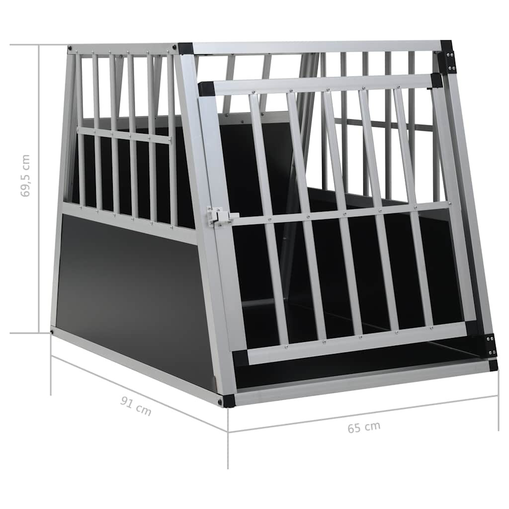 170664 vidaXL Dog Cage with Single Door 65x91x69,5 cm