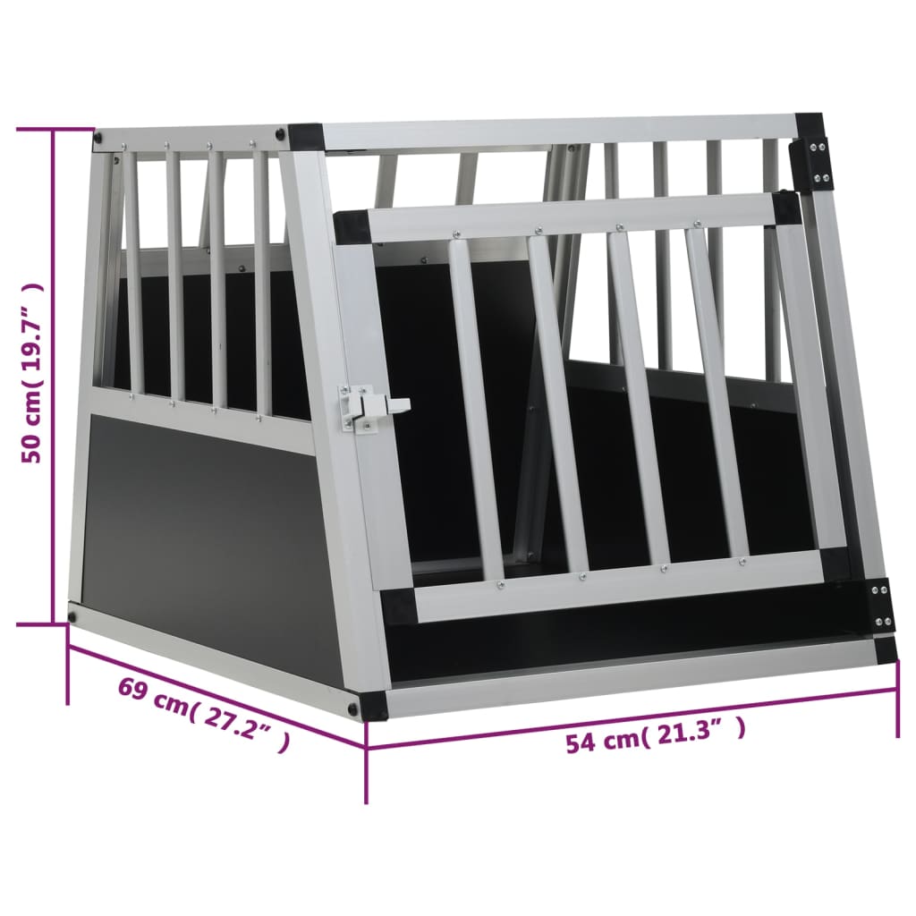 170666 vidaXL Dog Cage with Single Door 54x69x50 cm