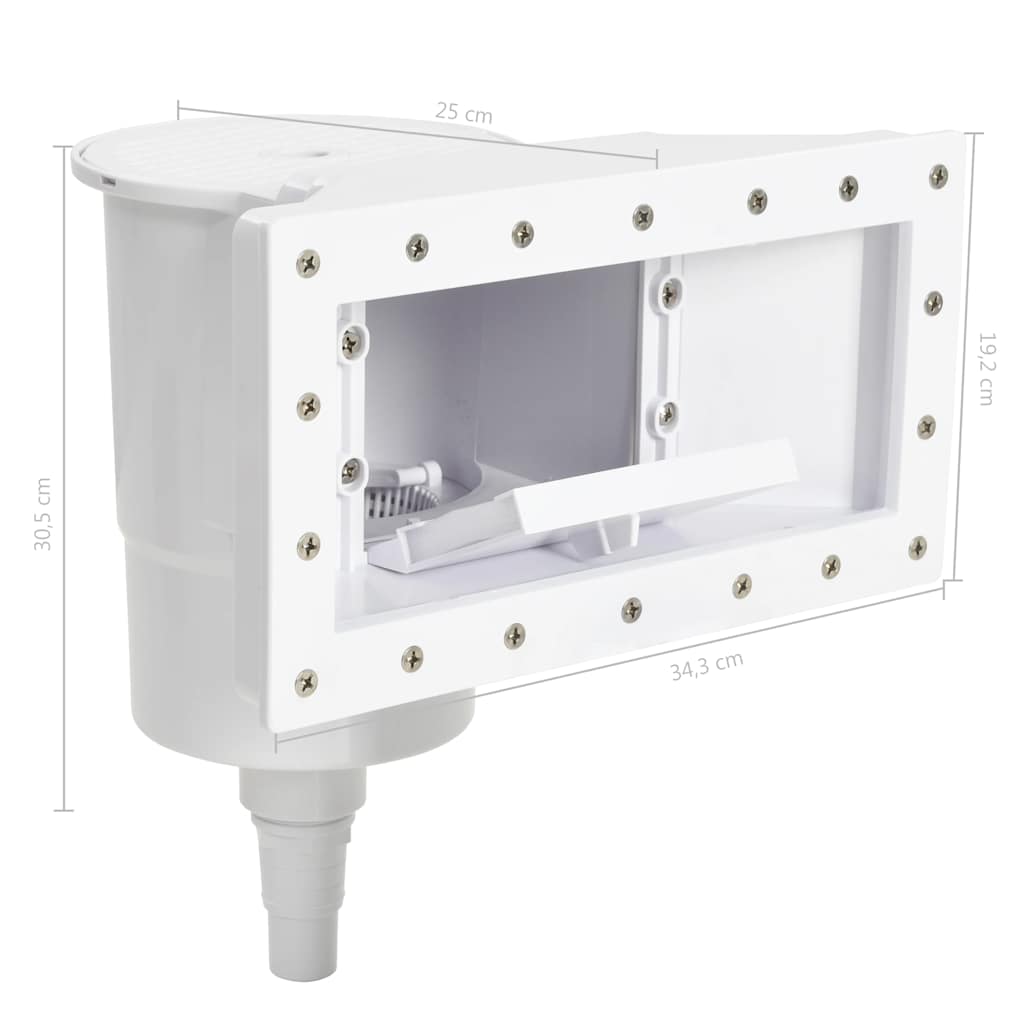91735 vidaXL 11 Piece Wide-mouth Pool Skimmer 34,3x25x30,5 cm