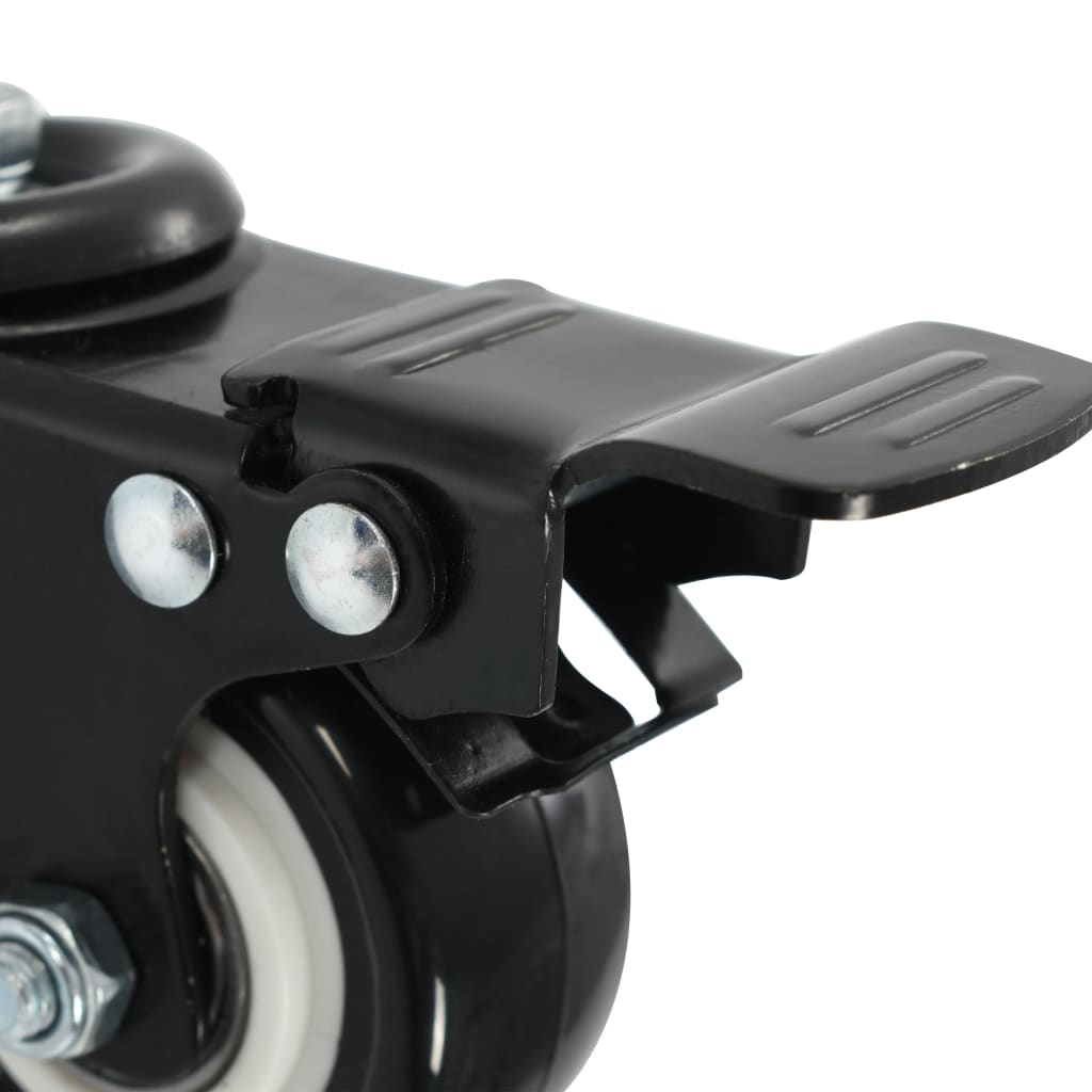 143440 vidaXL Swivel Casters with Brakes 4 pcs 50 mm