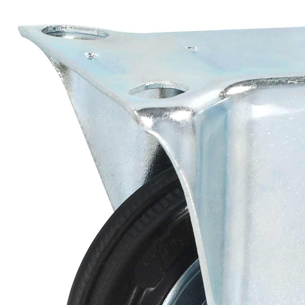 143441 vidaXL Fixed Casters 4 pcs 75 mm