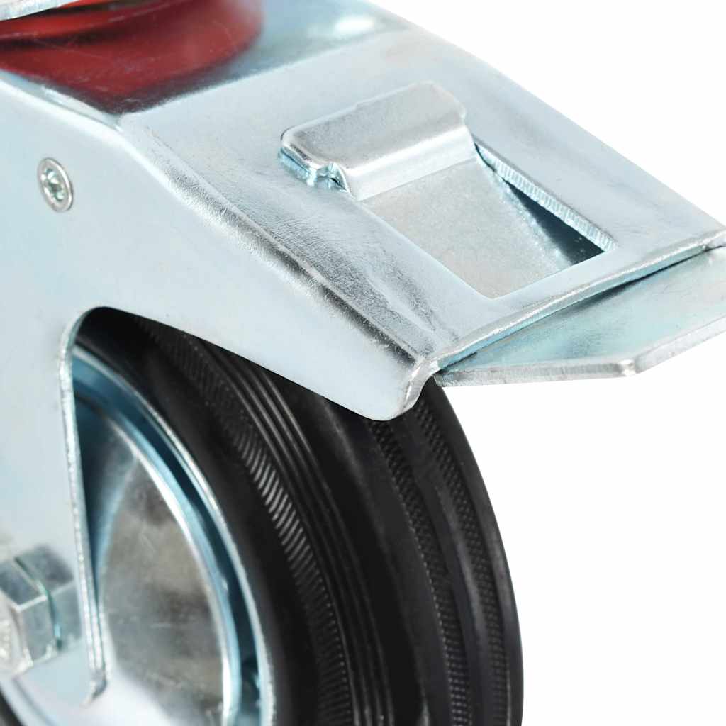 143452 vidaXL Swivel Casters with Double Brakes 4 pcs 160 mm