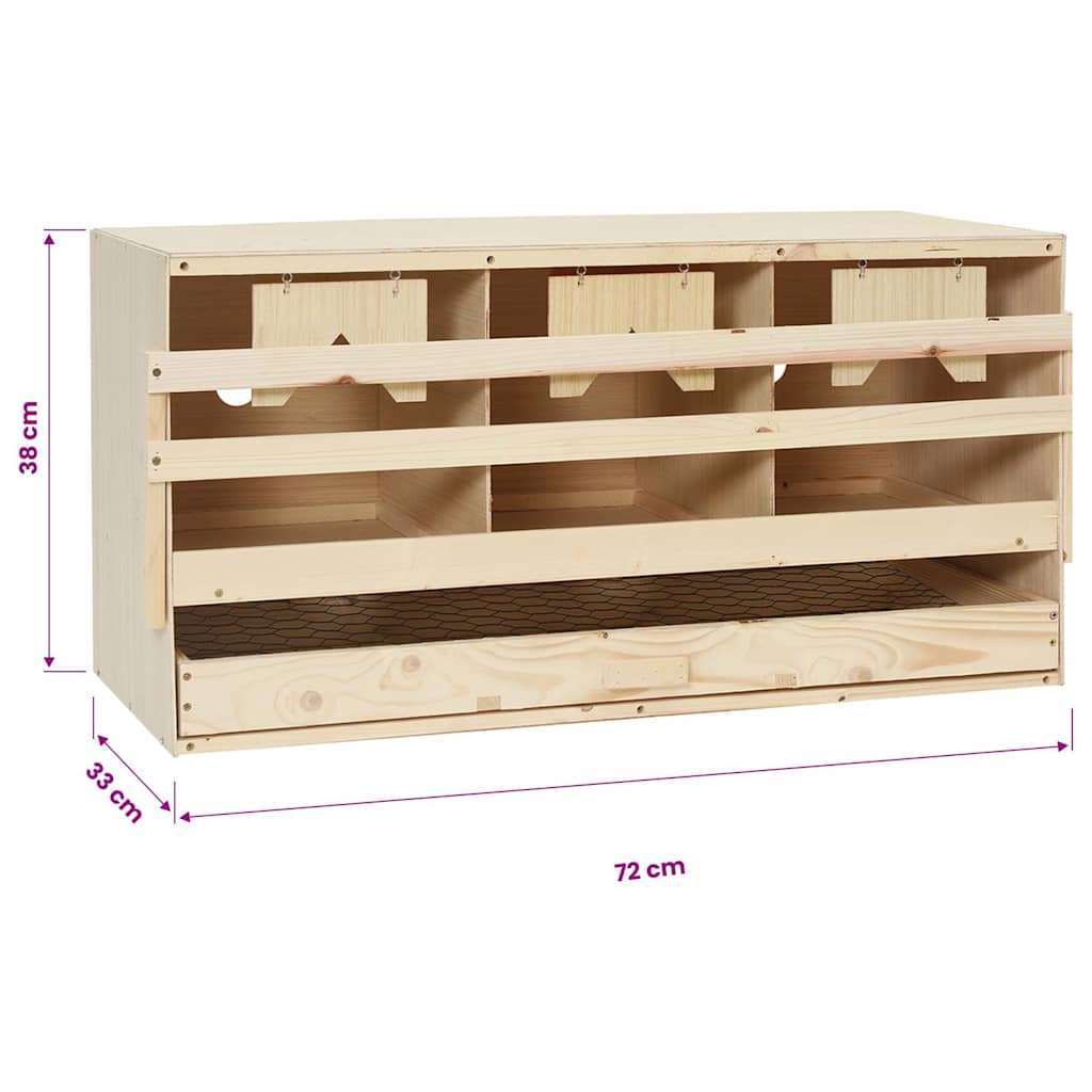 Chicken Laying Nest | Brown and natural wood colour