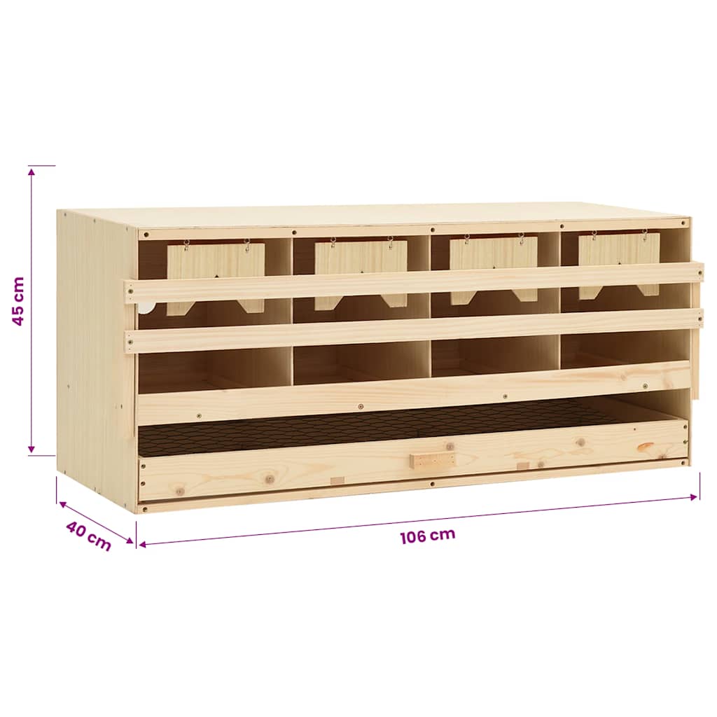 Chicken Laying Nest | Brown and natural wood colour