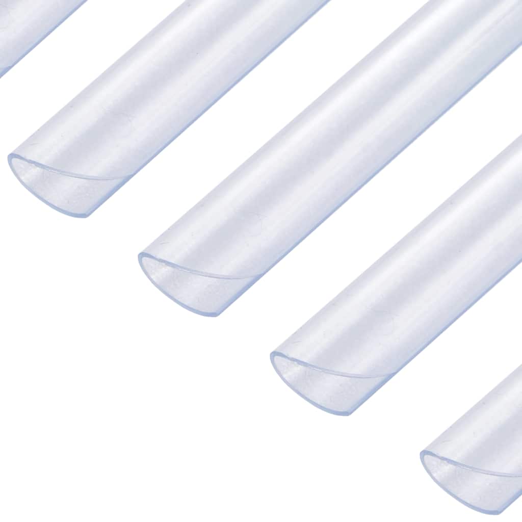 45476 vidaXL 100 pcs Fence Strip Clips PVC Transparent