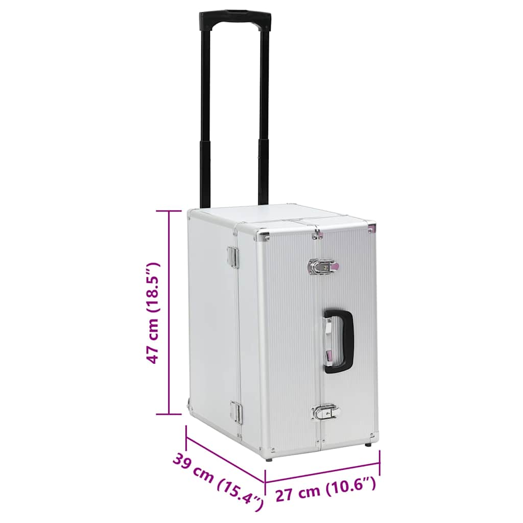 Pilot Trolley 47x39x27 cm Silver Aluminium