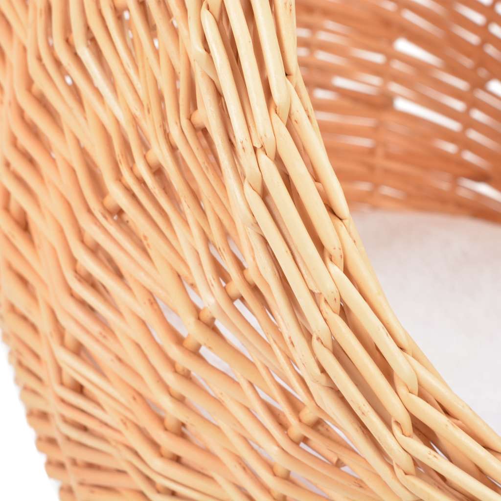 170725 vidaXL Cat Tree with Sisal Scratching Post Natural Willow Wood