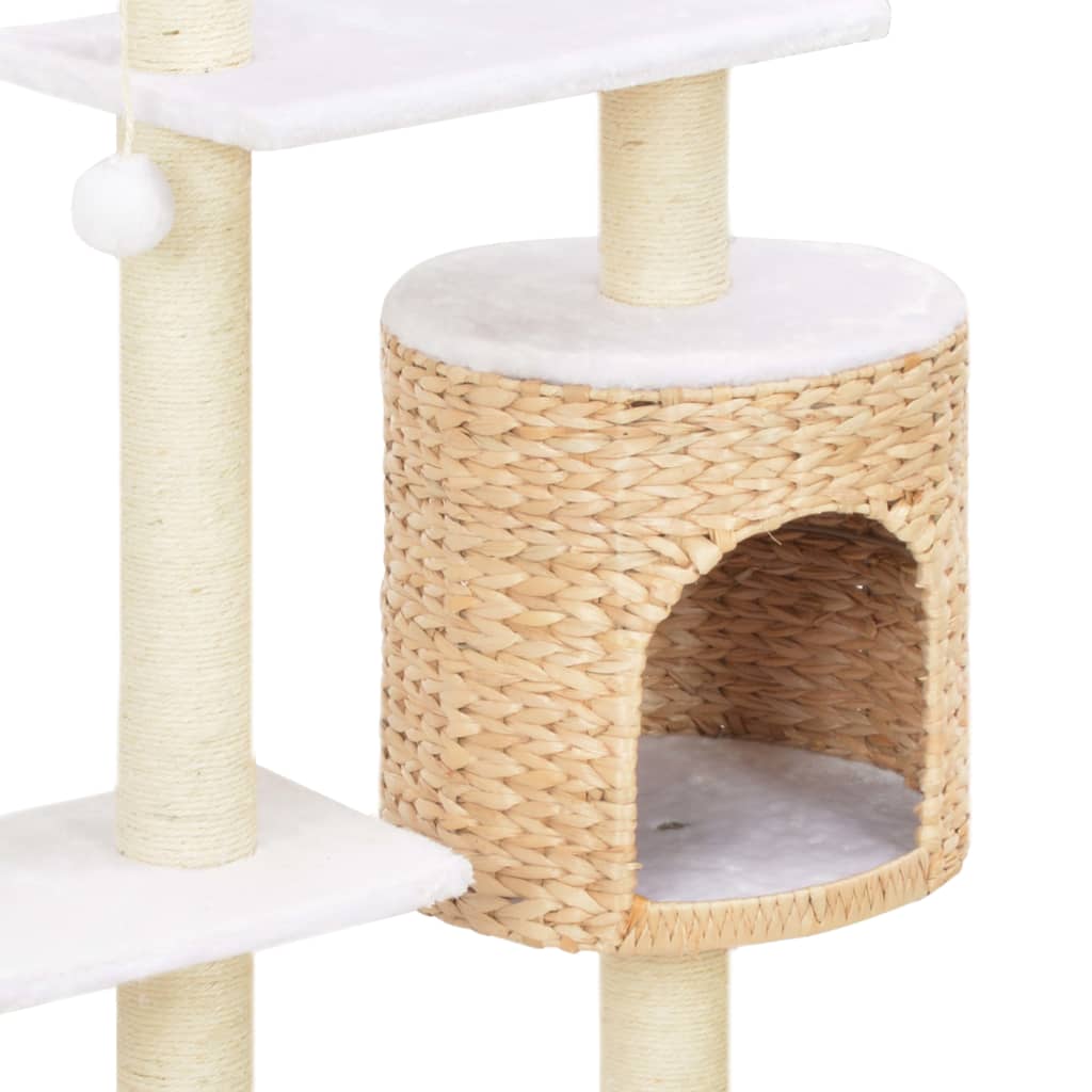 170733 vidaXL Cat Tree with Sisal Scratching Post Seagrass