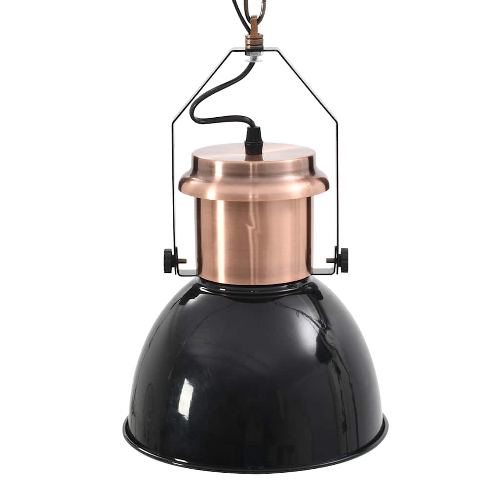 50868 vidaXL Ceiling Lamp 2 pcs Black Round E27