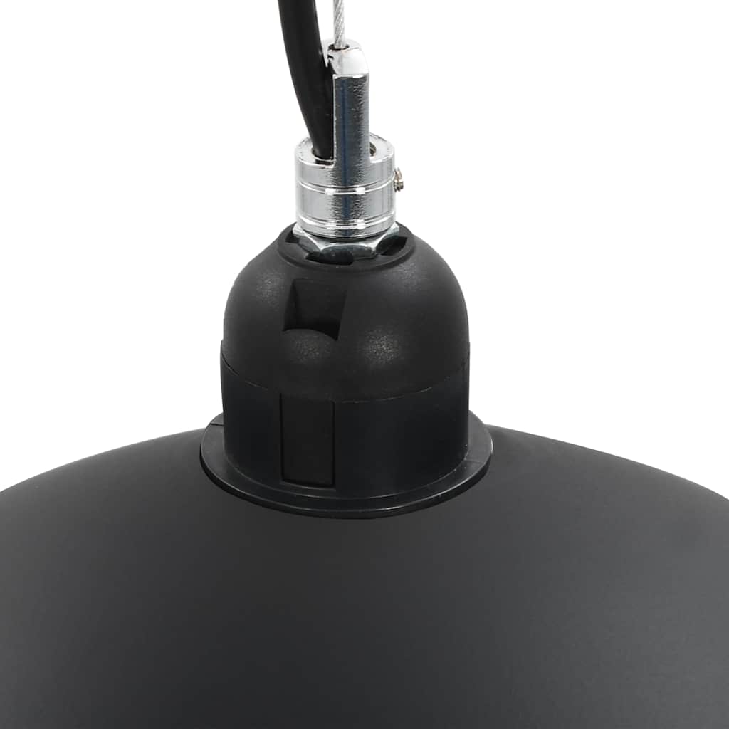 50877 vidaXL Ceiling Lamps 2 pcs Black and Gold Semi-spherical 50 cm E27