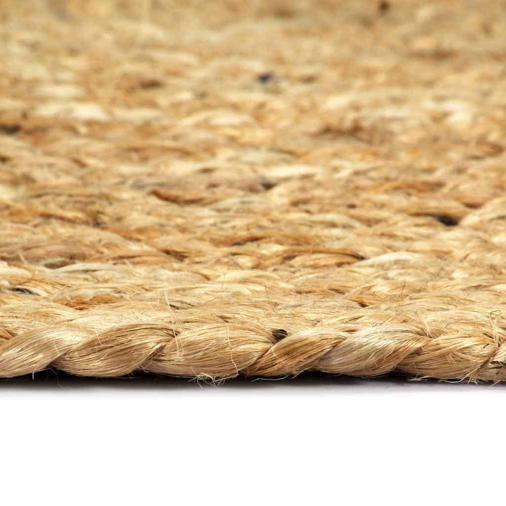 133835 vidaXL Placemats 6 pcs Plain Natural 38 cm Round Jute