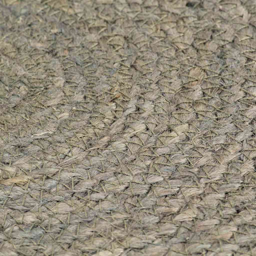 133838 vidaXL Placemats 4 pcs Plain Grey 38 cm Round Jute