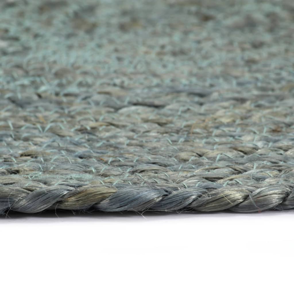 133840 vidaXL Placemats 4 pcs Plain Olive Green 38 cm Round Jute