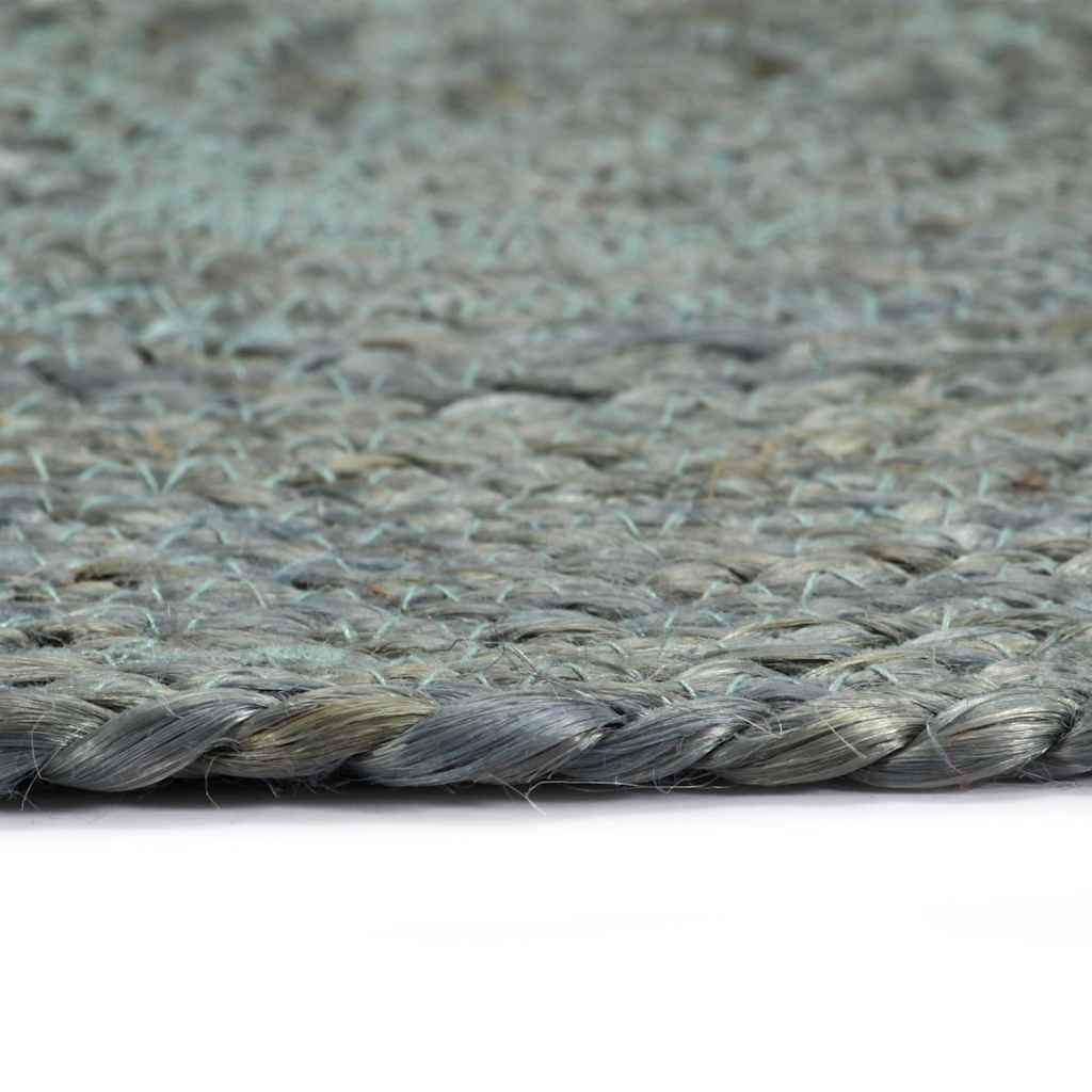 133841 vidaXL Placemats 6 pcs Plain Olive Green 38 cm Round Jute
