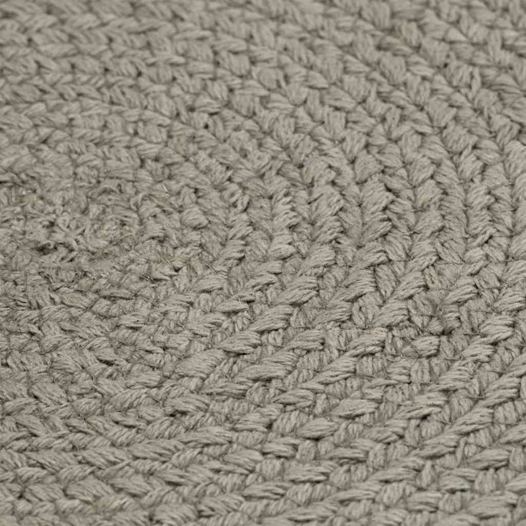 133849 vidaXL Placemats 6 pcs Plain Grey 38 cm Round Cotton