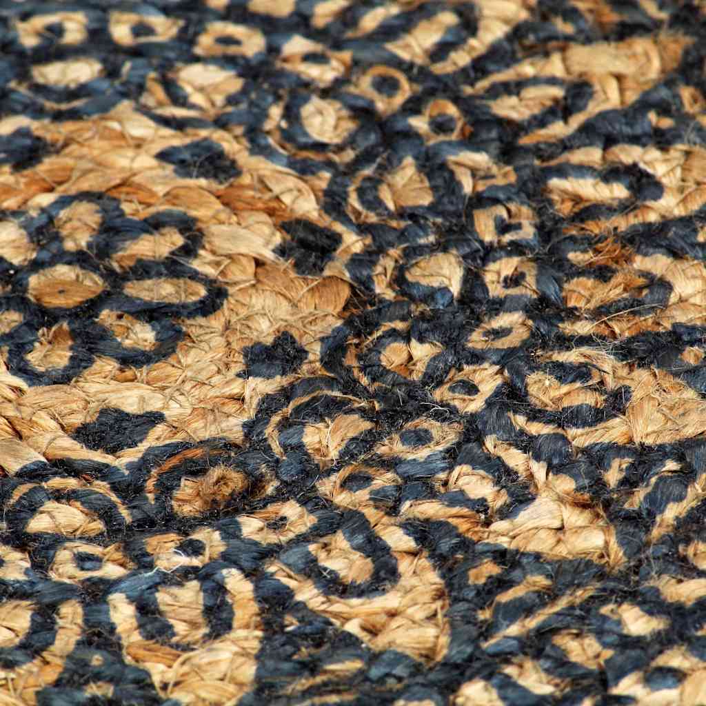 133870 vidaXL Placemats 4 pcs Dark Blue 38 cm Round Jute