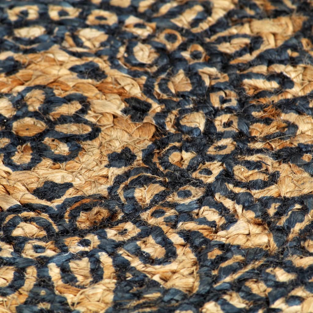 133871 vidaXL Placemats 6 pcs Dark Blue 38 cm Round Jute