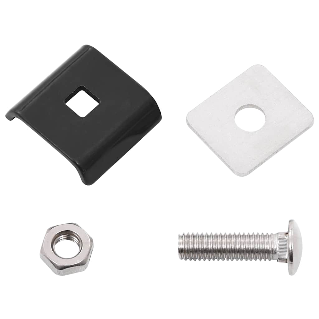 144498 vidaXL Grid Mat Connector 25 Sets Anthracite
