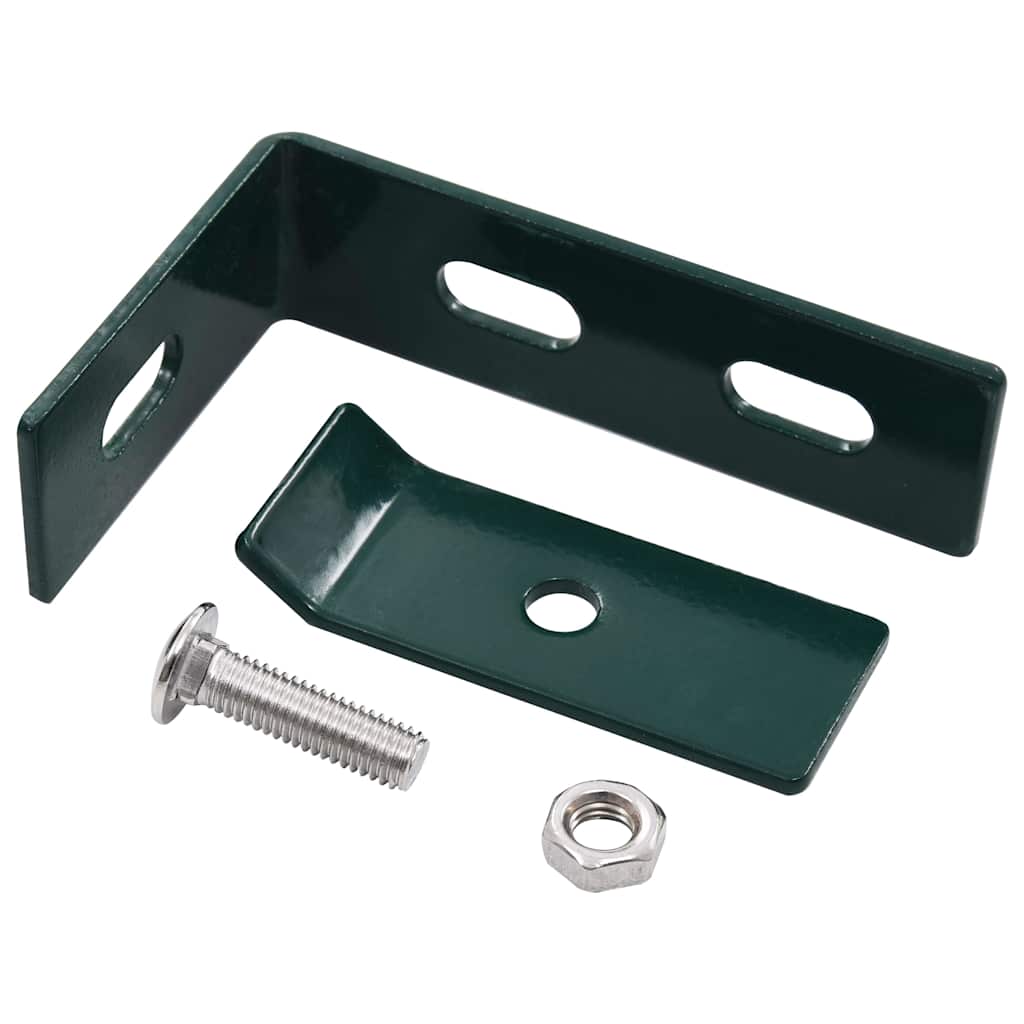 144502 vidaXL Wall Corner Connector 10 Sets Green