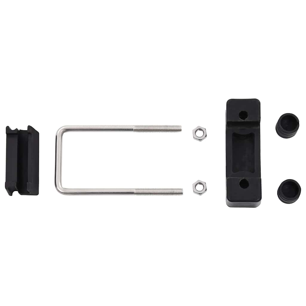 144505 vidaXL U Connector with Plastic for Fence Post 60x40 mm 25 Sets
