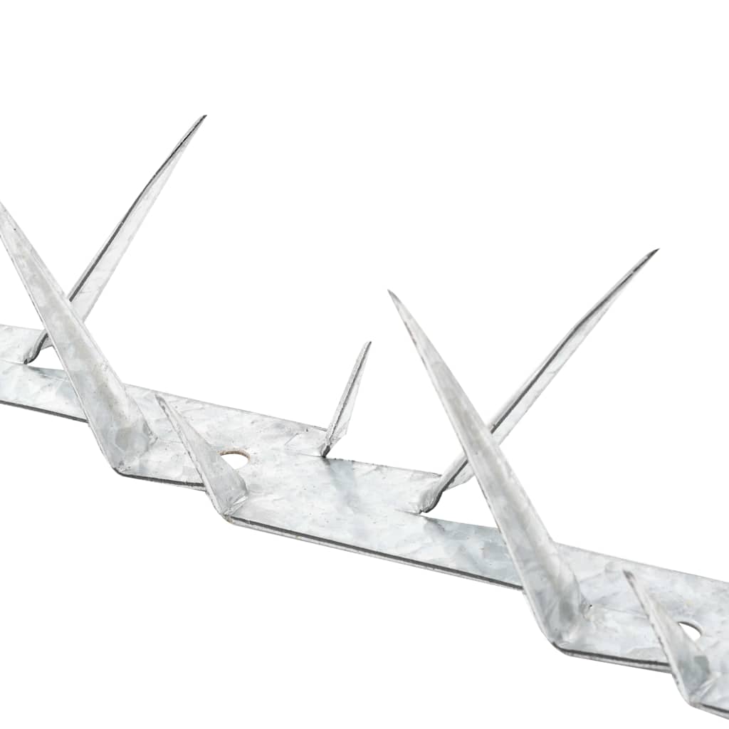 144566 vidaXL Wall Spikes 25 pcs Steel 1 m