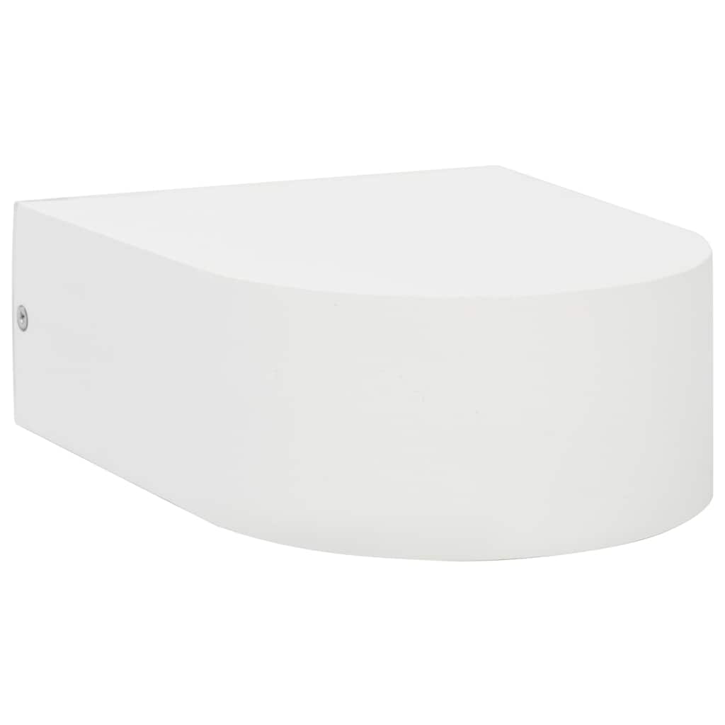 45657 vidaXL Outdoor Wall Lights 2 pcs 11 W White Round