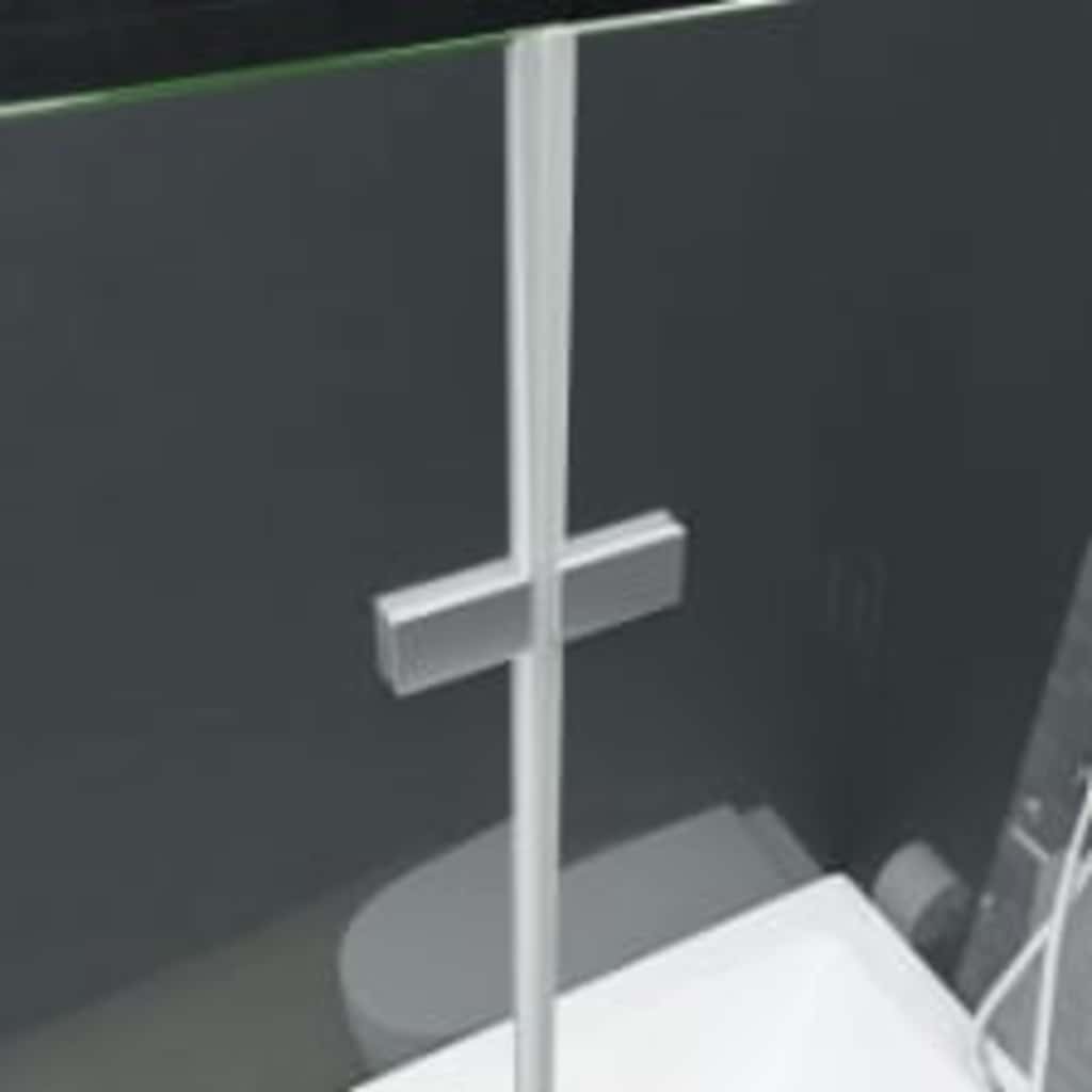 Folding Shower Enclosure 2 Panels ESG 95x140 cm