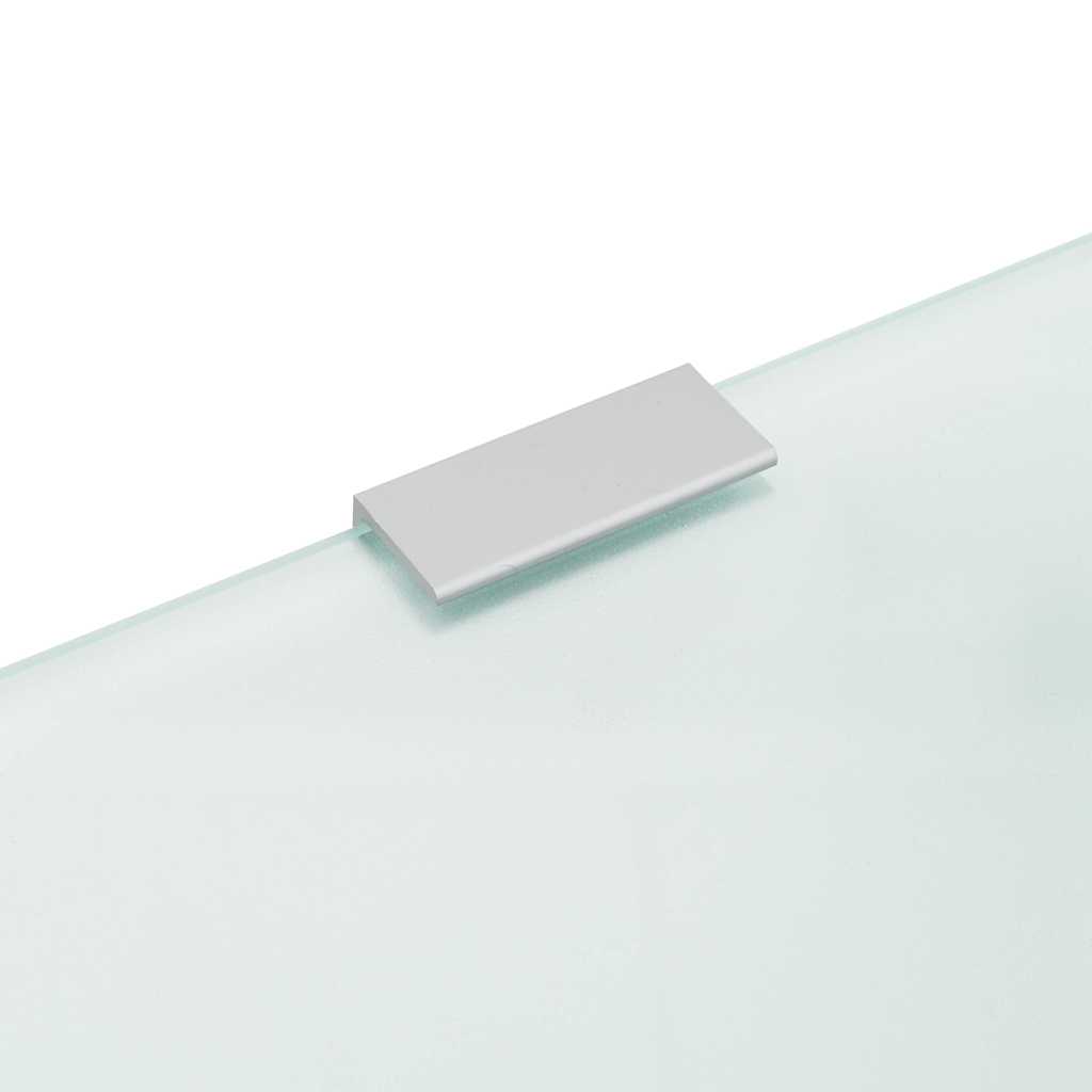 249496 vidaXL Wall-mounted Urinal Privacy Screen 90x40 cm Tempered Glass