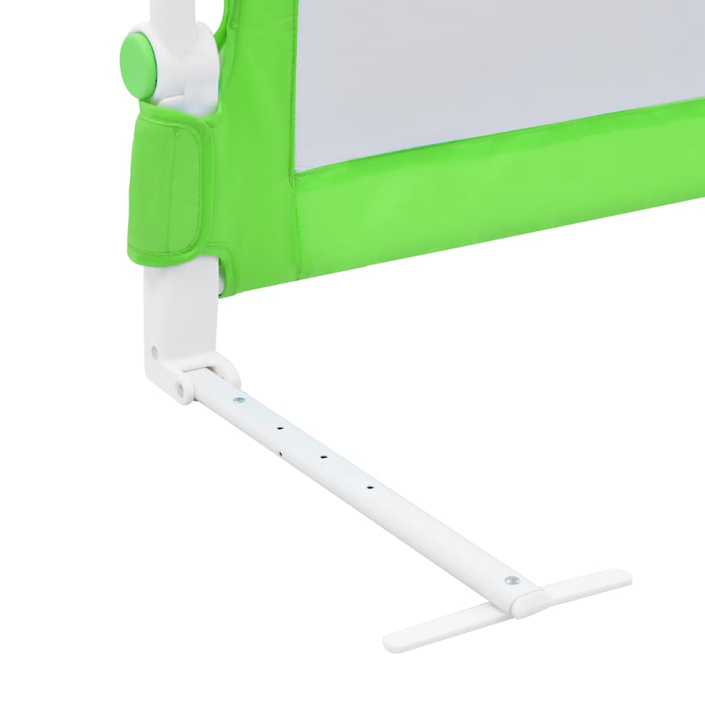 Toddler Safety Bed Rail Green 180x42 cm Polyester