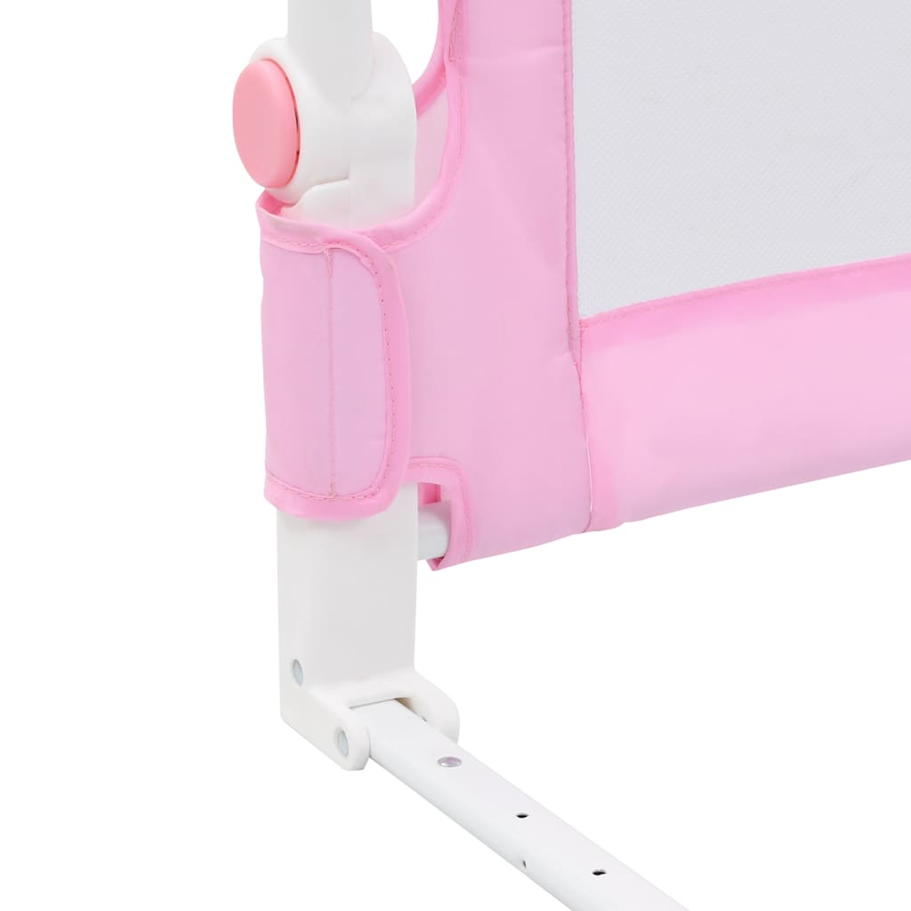 10171 vidaXL Toddler Safety Bed Rail Pink 180x42 cm Polyester