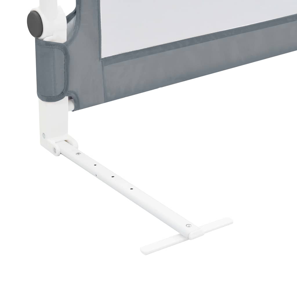 10177 vidaXL Toddler Safety Bed Rail Grey 180x42 cm Polyester