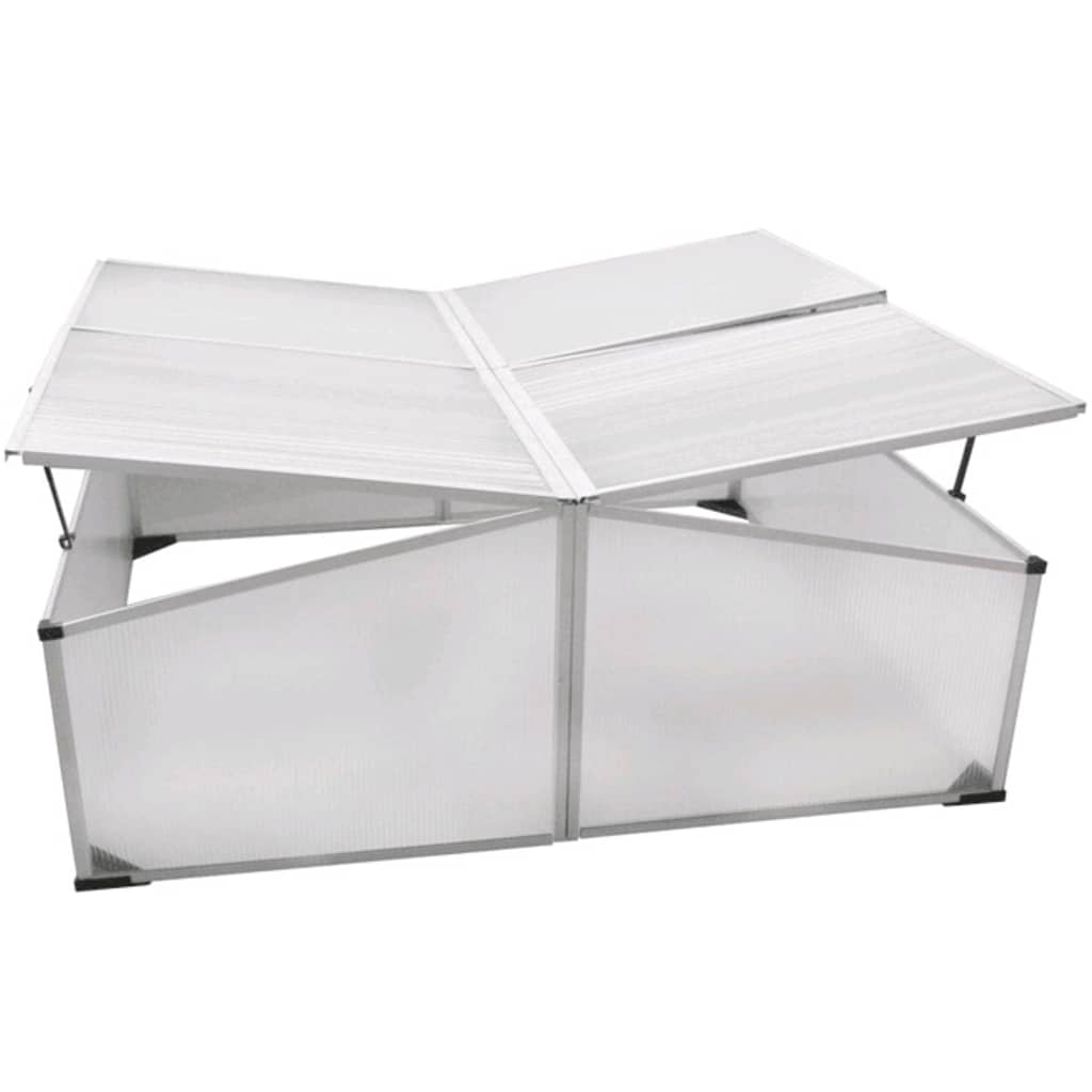 40214 vidaXL Cold Frame 4 Lids 108x110x41 cm