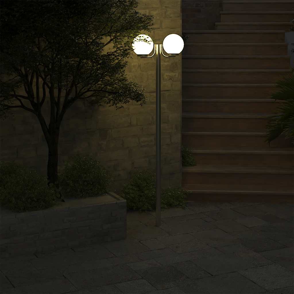 40390 vidaXL Garden Lamp Post 2 Lamps 220 cm
