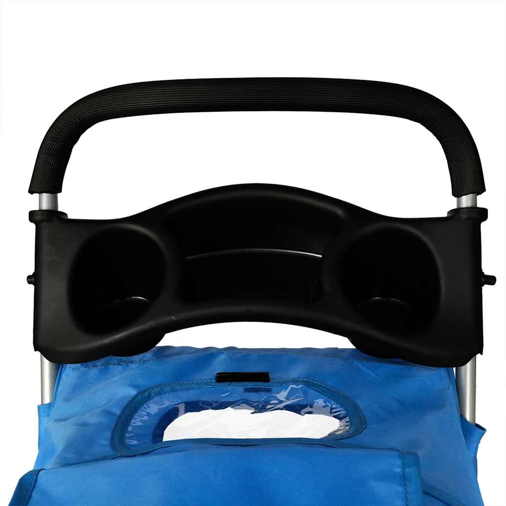 dog stroller blue