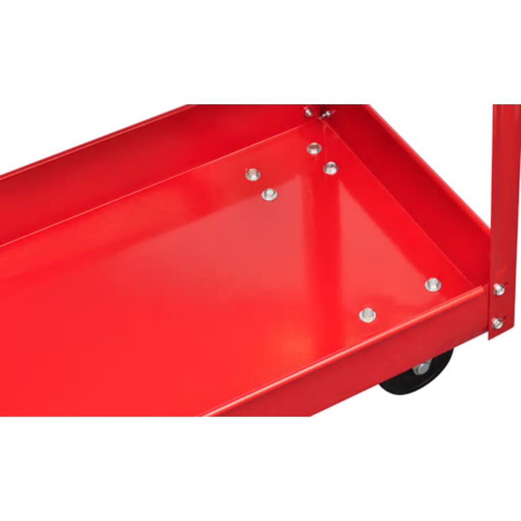 140154 vidaXL Workshop Tool Trolley 100 kg Red