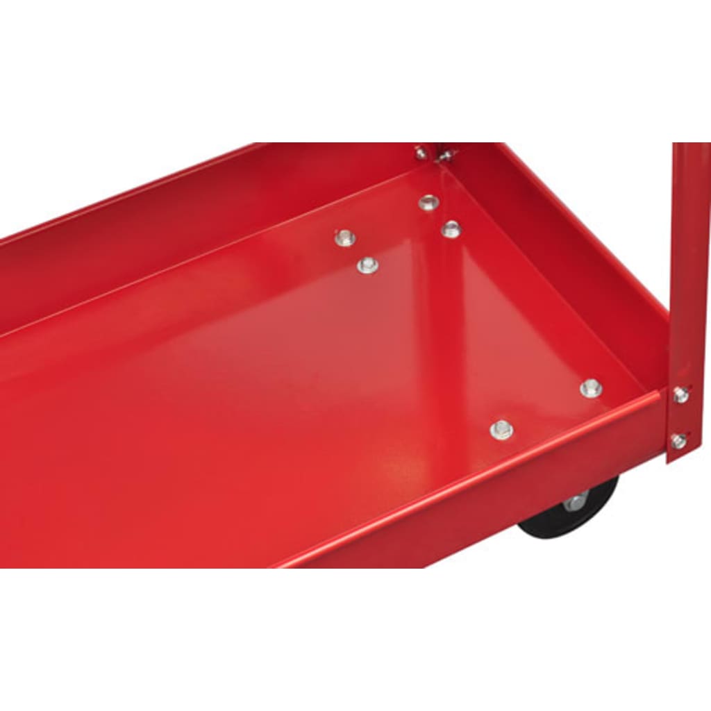 140155 vidaXL 2 x Workshop Tool Trolley 100 kg 2 Shelves