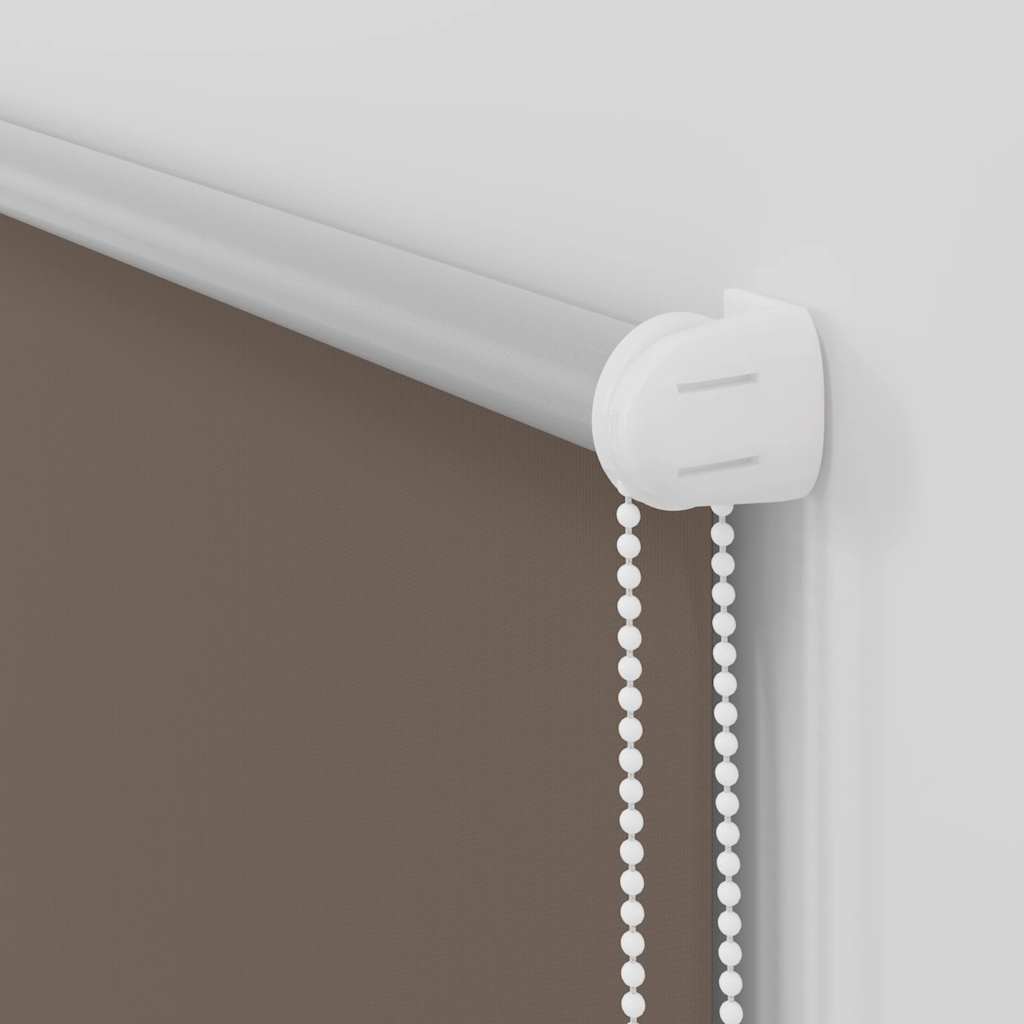Roller blind blackout 124.4x175 cm Fabric Width 120 cm coffee