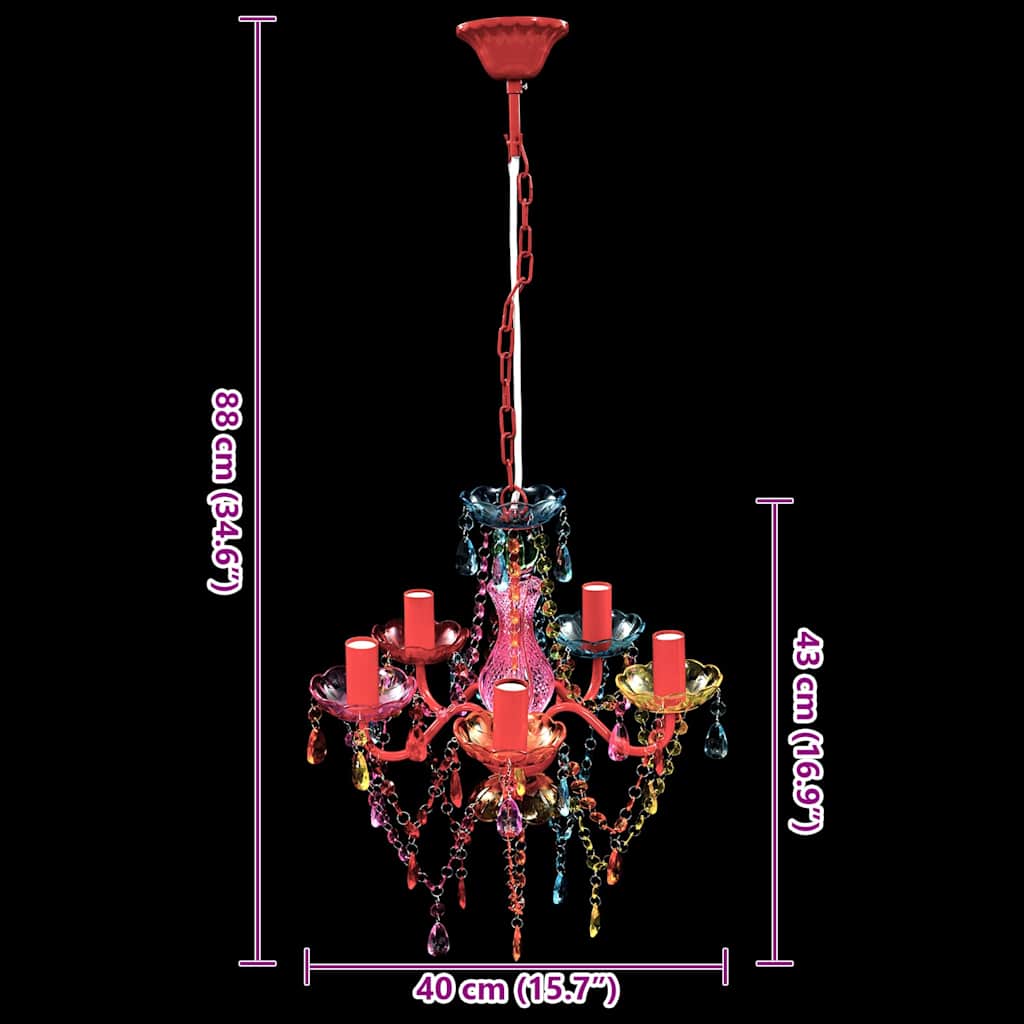 Crystal Light 5 Bulbs Multicolour