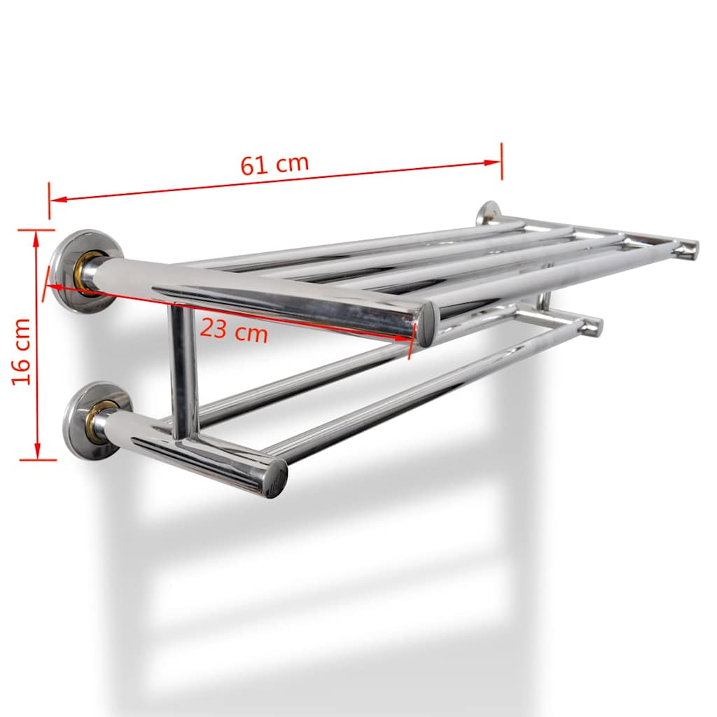 140334 Stainless Steel Towel Rack 6 Tubes