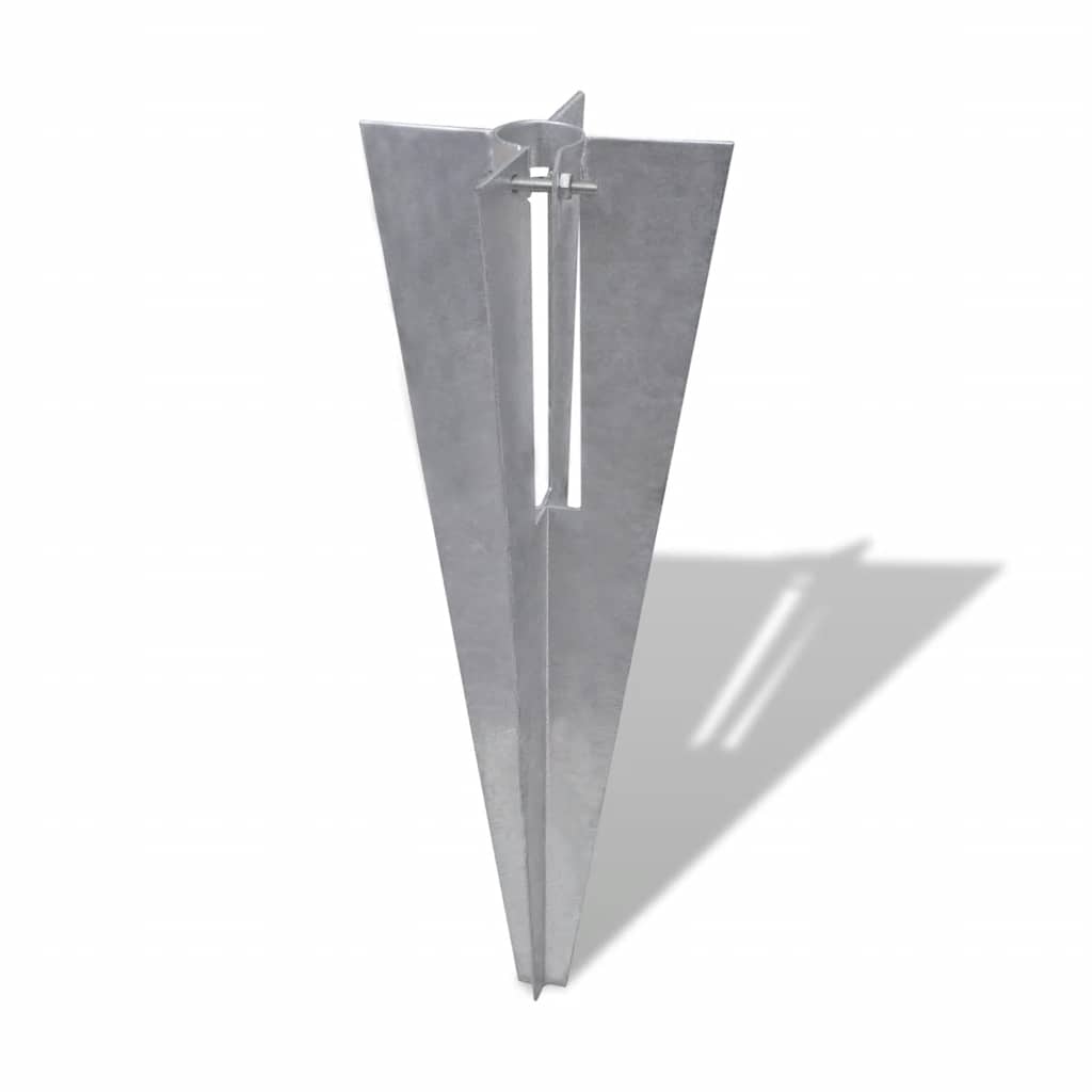 140595 vidaXL Fence Post Spikes 2 pcs Steel